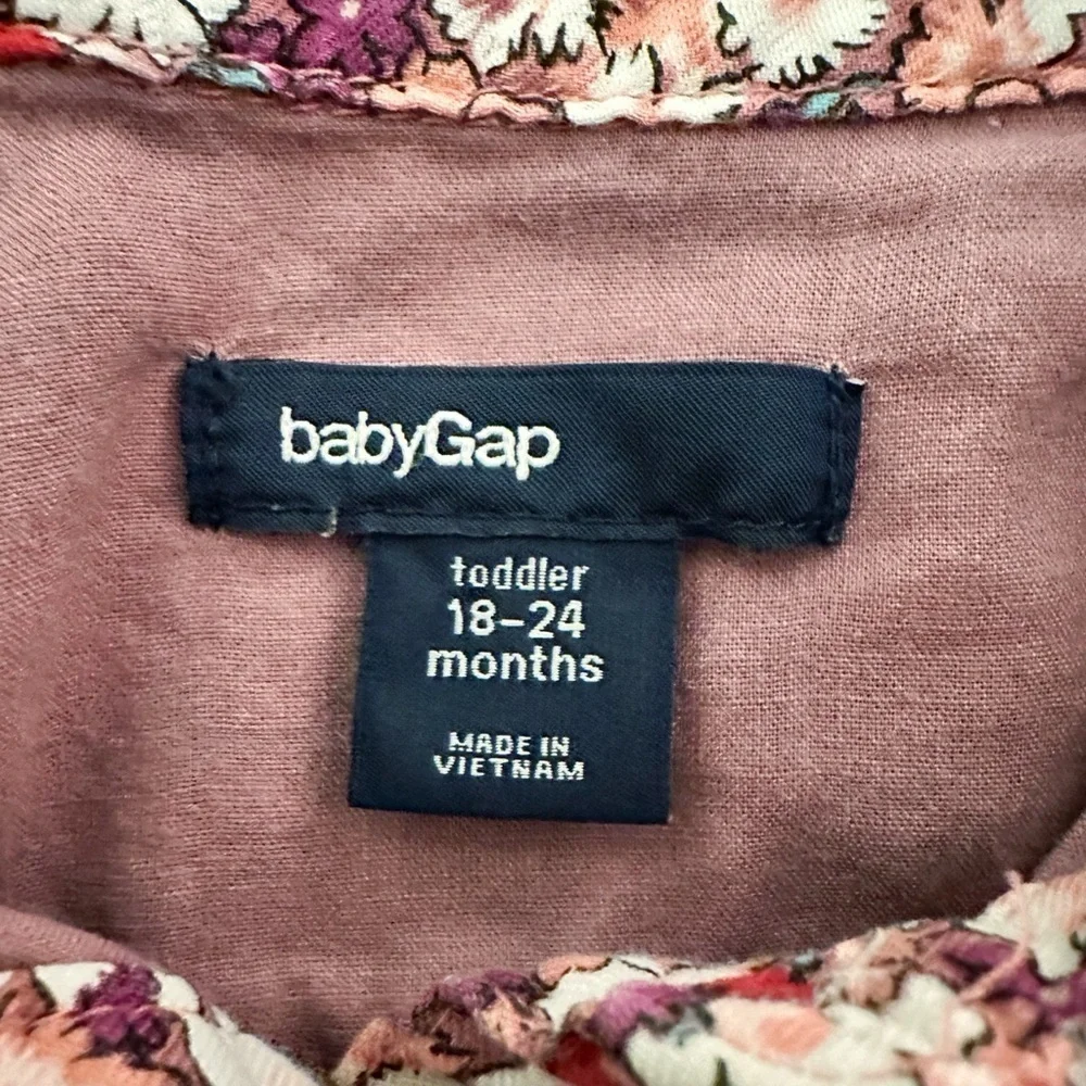 baby GAP | Floral Drop Waist Shirt Dress (18-24 mos)